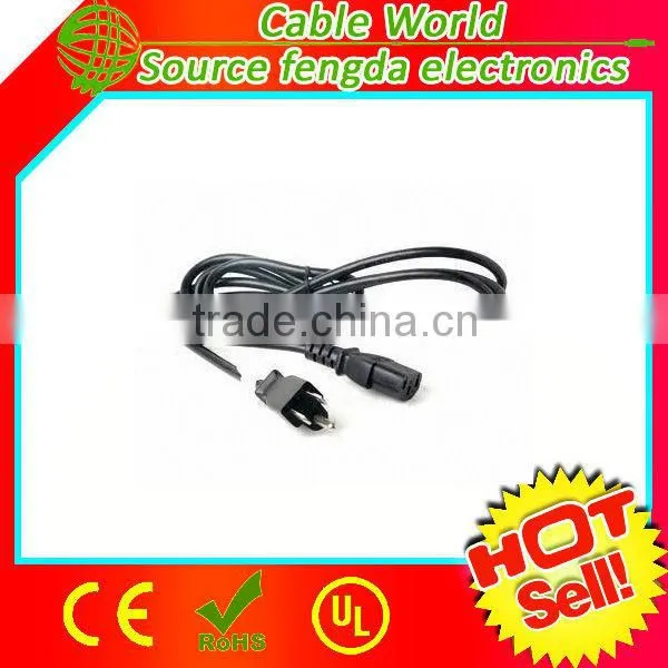 125V 10A 18AWG US NEMA 5-15P to IEC C13 computer power cable