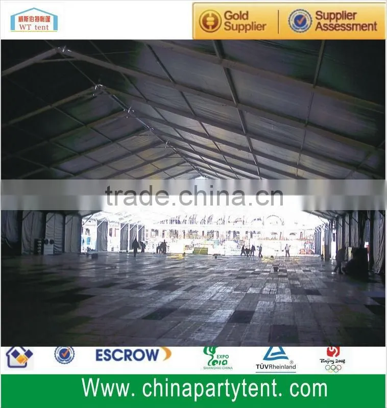 Large industrial warehouse tent marquee with ABS hard walls