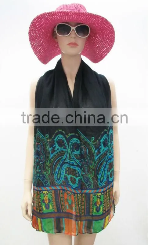 Exotic style scarf,Printed polyester scarf,Fashion accessories
