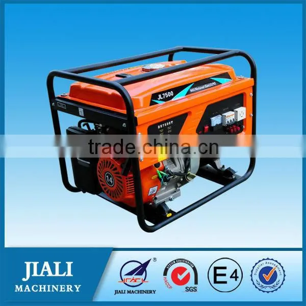 230v small homehold single cylinder 4 stroke7.5kw NG/LPG generator