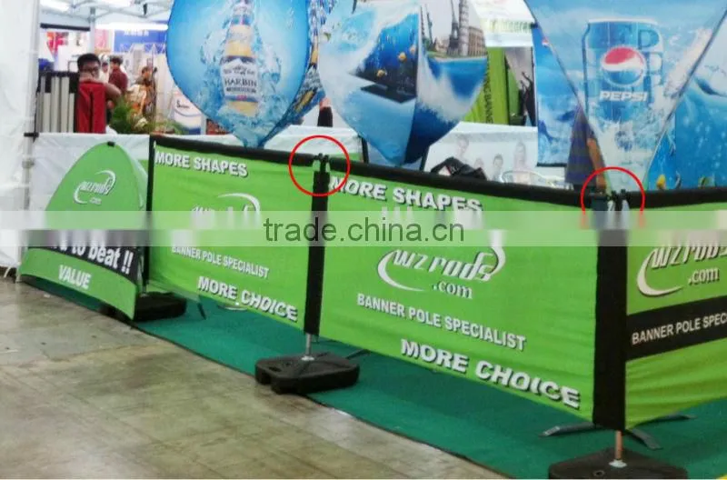Printed Flag Banner Frame Barrier