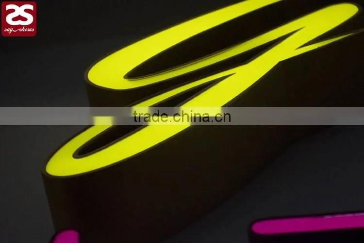 top quality factory direct sale acrylic front lit led channel letter sign
