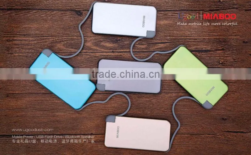 Real capacity 6000mah Charger external battery charger portable power bank with Dual USB for mobile phone