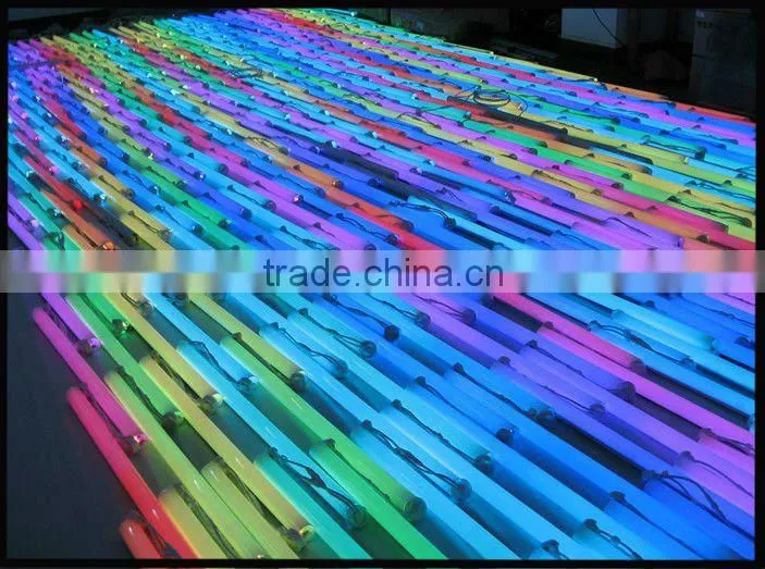 dmx rgb led digital tube programmable colorful led building lighting DC12V