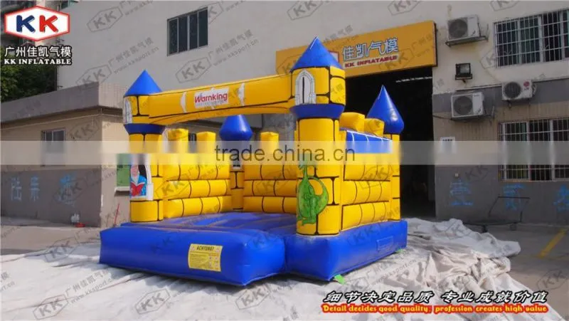 army green inflatable Bouncy moonwalk house