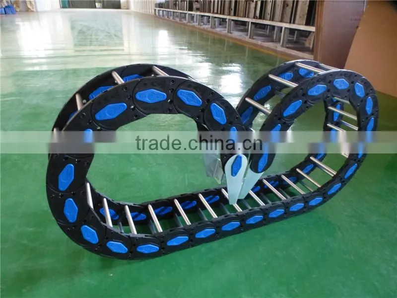 RUIAO nylon-aluminium load-bearing flexible CNC plastic cable chain