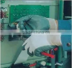 BACK Coated,fully coated, labor Glove, YELLOW NITRILE Working gloves with safety cuff ,in CHINA factory