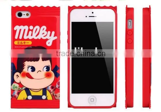 Bandai Fujiya Peko Milky for iphone 5 Decore Wear Case Milky Girl Unopened 1p
