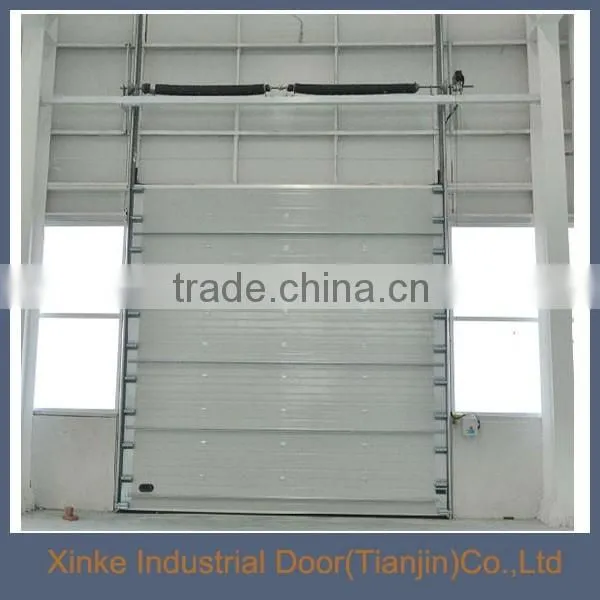 automatic wide industrial sectional overhead sliding door with keel panel SLD-017