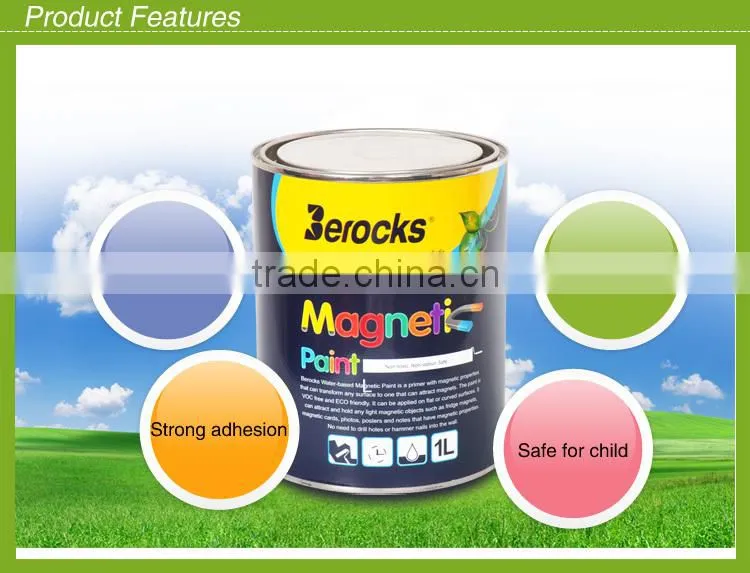 Water based multifunctional magnetic paint 1L safe for children
