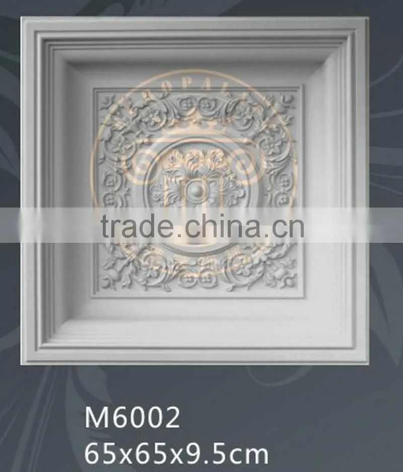 Square shape decorarive ceiling medallion mouldings