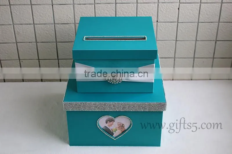 Elegant Handmade wedding card holder made in China wedding card box supplier