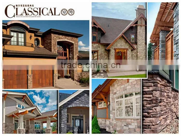 Artificial stone wall angle