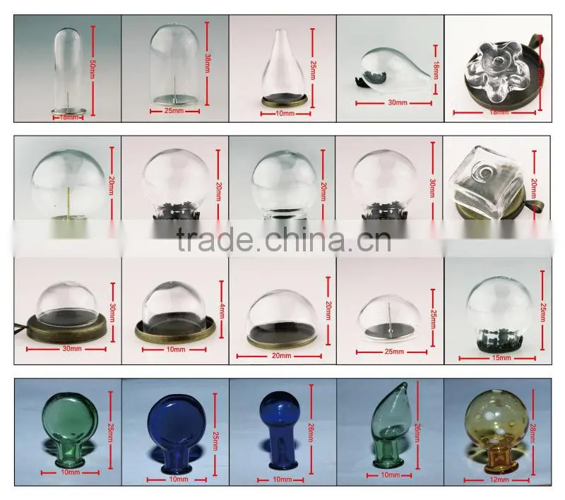 Alibaba hot selling creative Romantic glass cover dandelion seed necklace