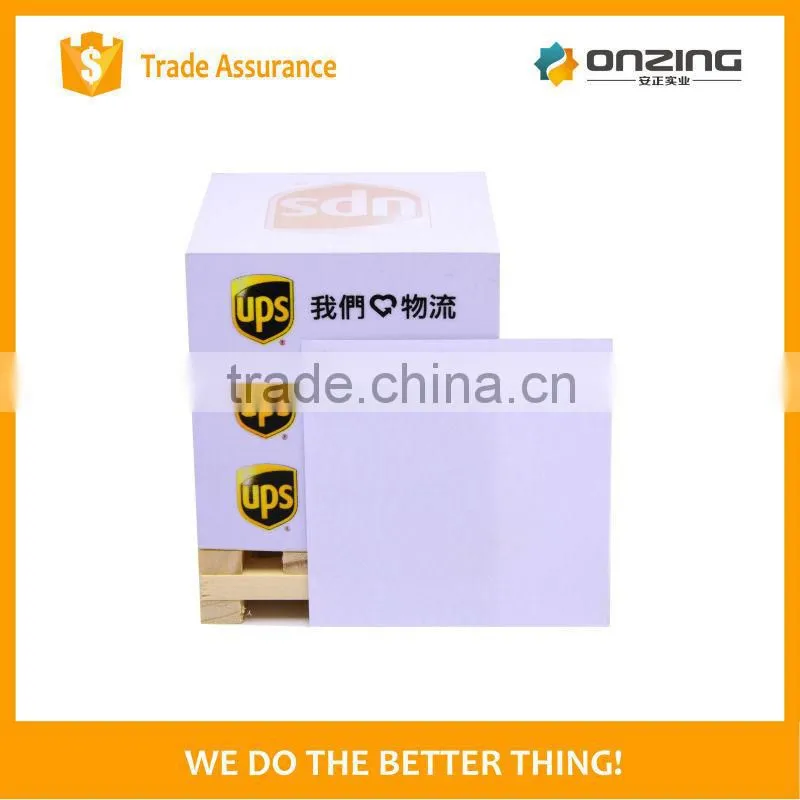 Custom 4 sides printed cubic paper wooden pallet notepad