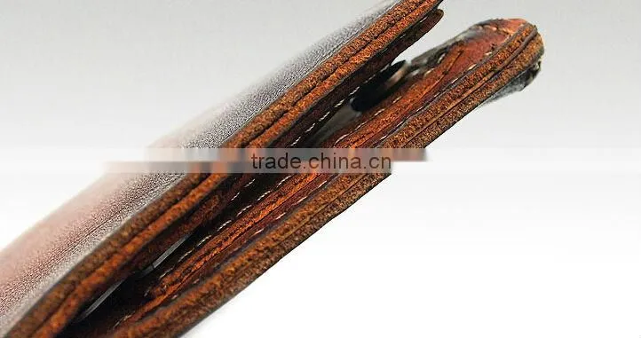 vintage men's long leather wallets men's brown leather wallets