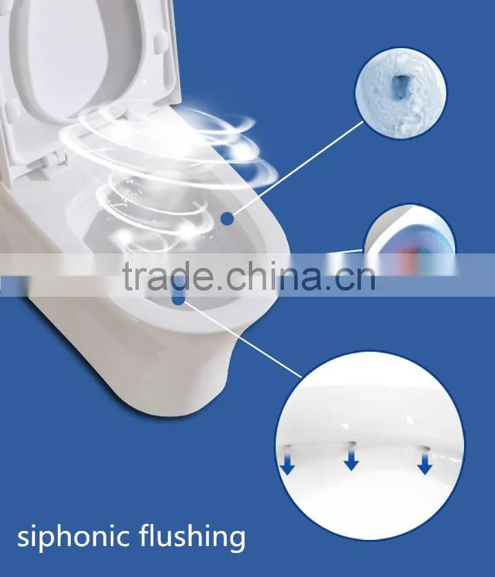 COCO 8001B bathroom ceramic siphonic two piece dominican toilet