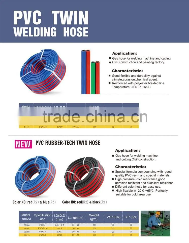 PVC Ruber-Tech Twing Welding Hose