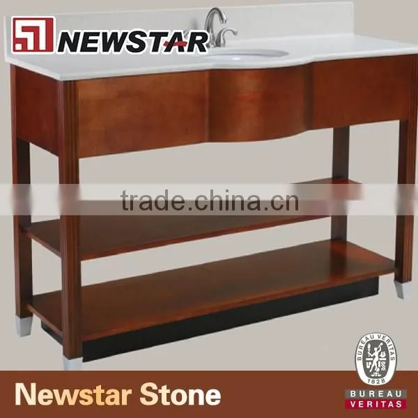 Solid wood hotel bathroom Vanity Base