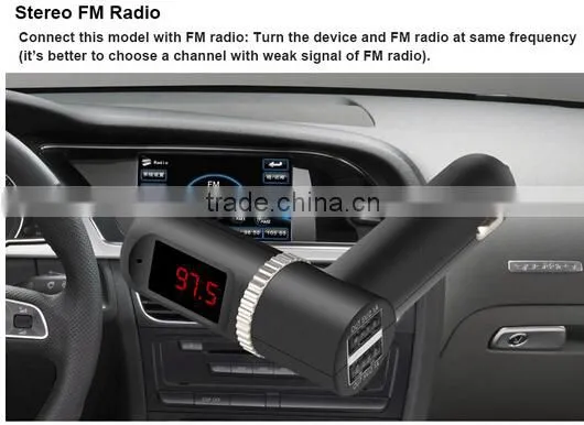Hot Sale Bluetooth Car Charger Hands-free Wireless Car MP3 Player FM Transmitter Dual USB Car Charger Max Bluetooth Car Kit BC08