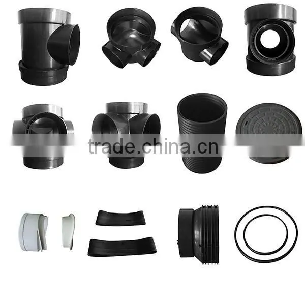 Factory price HDPE inspection chamber union tee elbow for drainage system