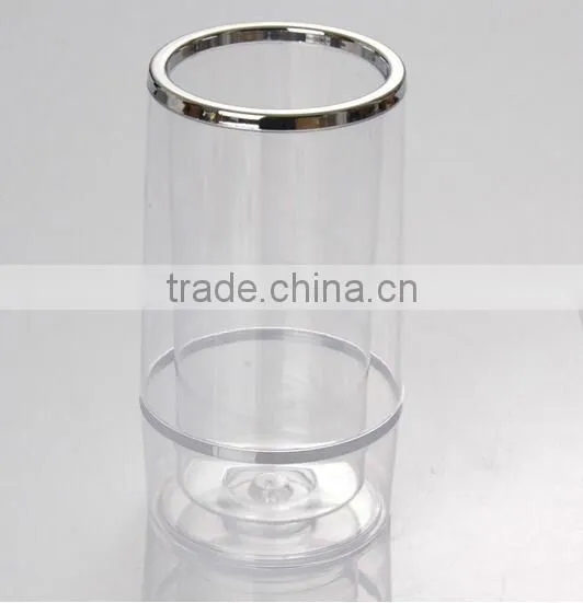 1.5L mini plastic acrylic wine bottle bucket for one bottle