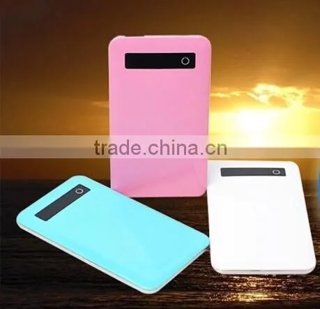 Promotional gift 7200/7800/8000/8800mah smart phone ultra thin power bank with real capacity