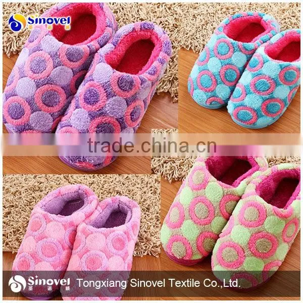 Home textile Polyester Super-soft Embossed Velboa Fabric For Upholestery/Apparel