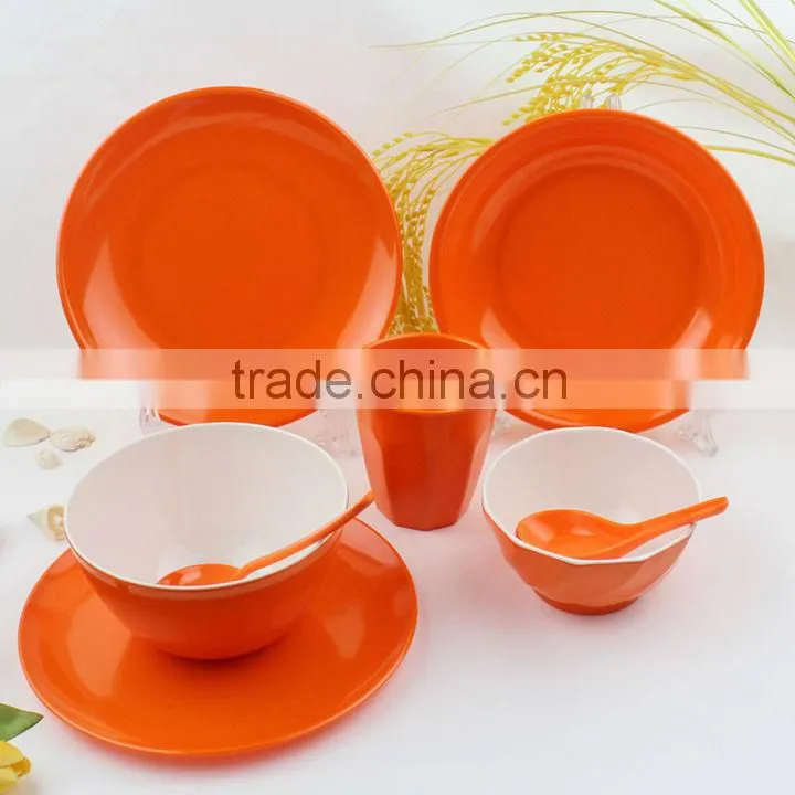 custom color melamine dinner set