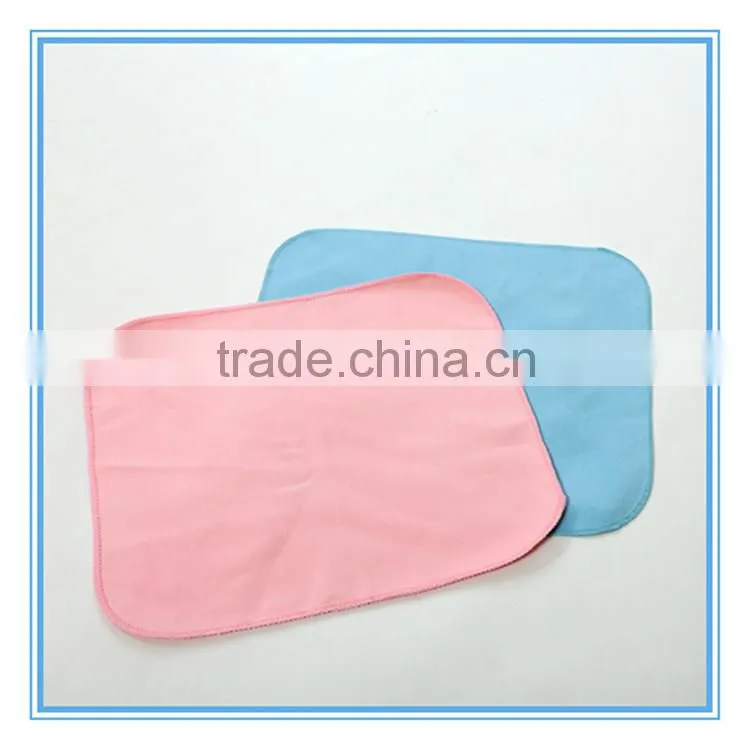 Round edge Microfiber cleaning towel