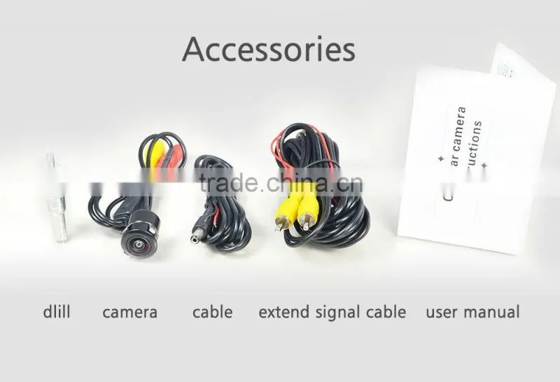 Waterproof color cmos hidden car cameras
