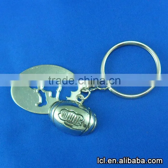 Low price football reflective key chain, hot sale key chain and gift items