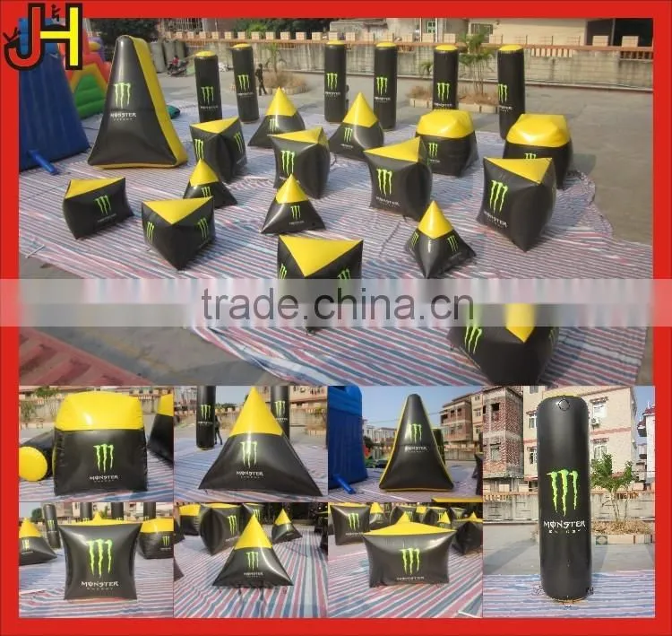 Quickly Delivery Outdoor Inflatable Paintball Bunker Games For Sale