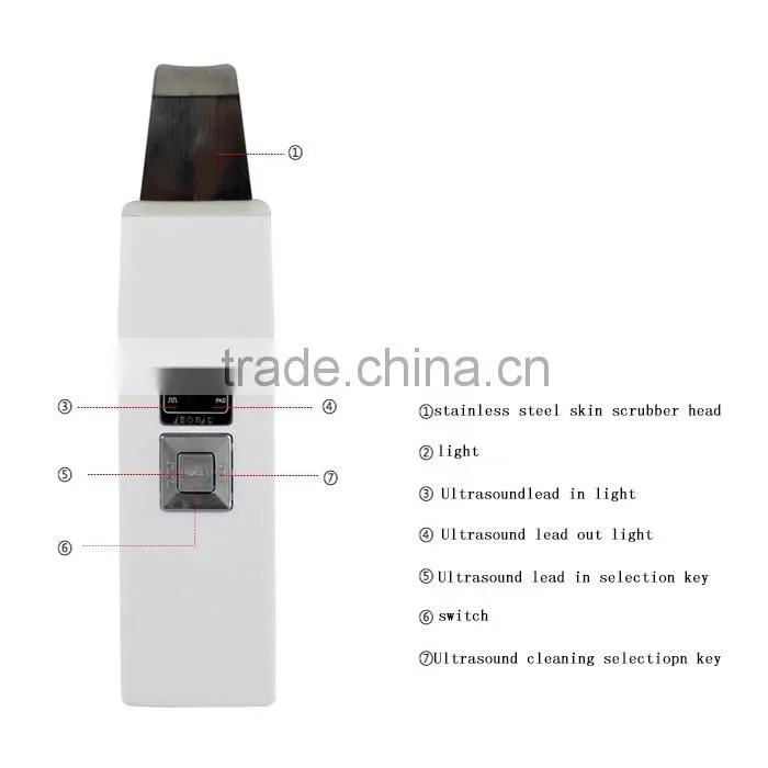Portable Battery Operated SkinScrubber Ultrasonic Skin Scrubber Machine
