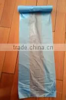 m1-10 blue plastic garbage, waste, rubbish, household bag disposable on roll HDPE customized