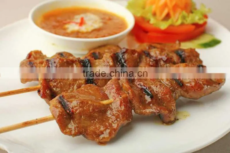 china direct manufacturer stocked meat wooden kebab skewers