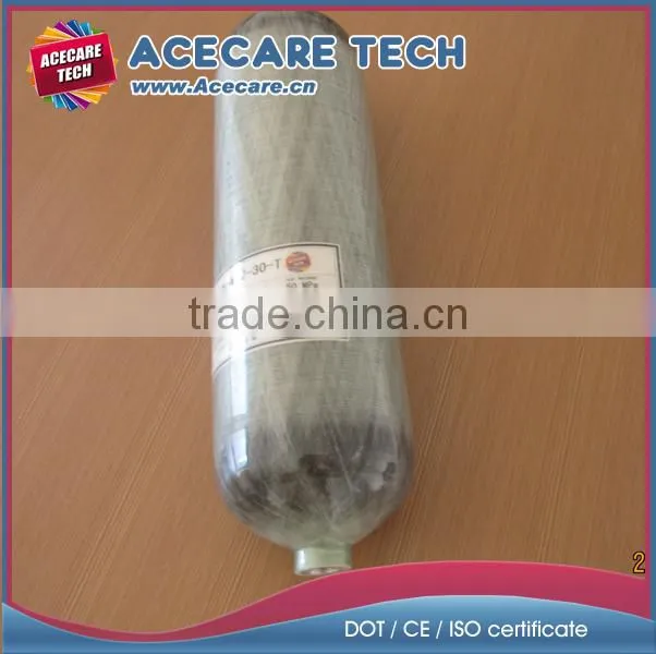 4.7L carbon fiber gas cylinder, 300bar pressure composite cylinder for SCUBA diving