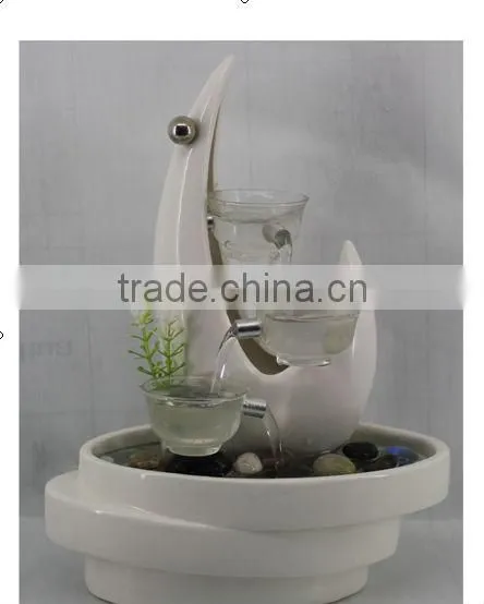 the latest design and fashionable labletop ceramic water fountain