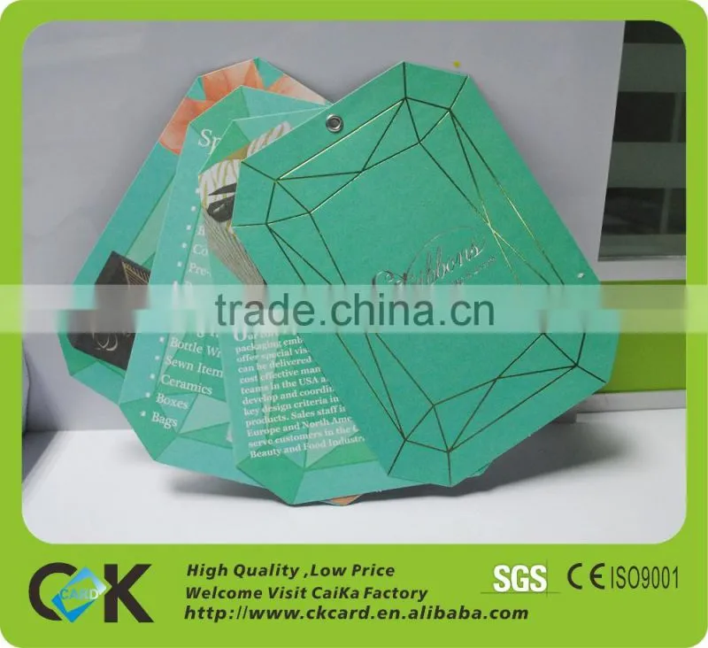 Competitive price!Printing folded paper flyers from gold manufacture