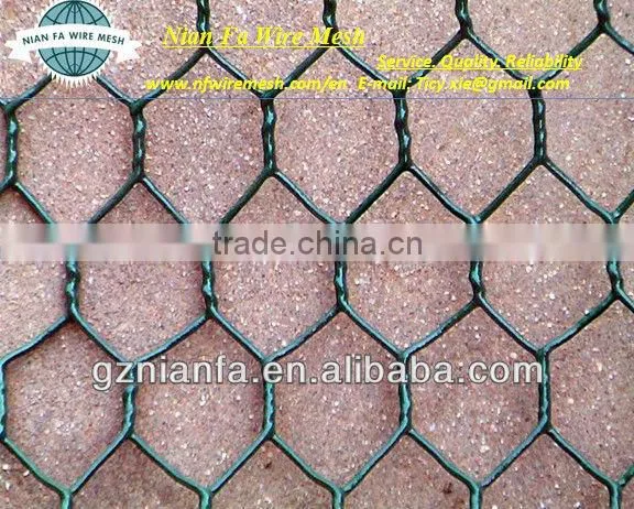 galvanized or pvc coated hexagonal chicken mesh(Factoryof Guangzhou)