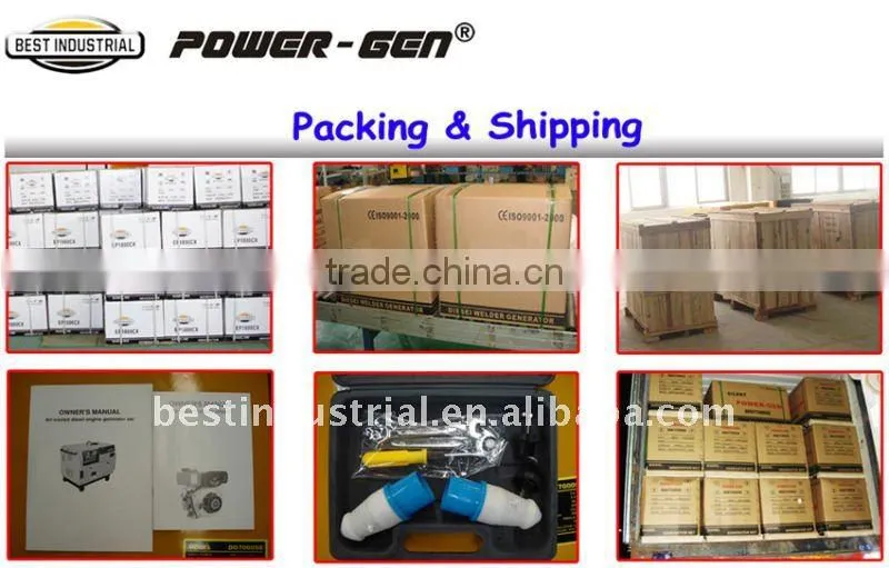POWER-GEN Newly Designed Open/Silent Type 5KW-9KW Diesel Welding Generator Set