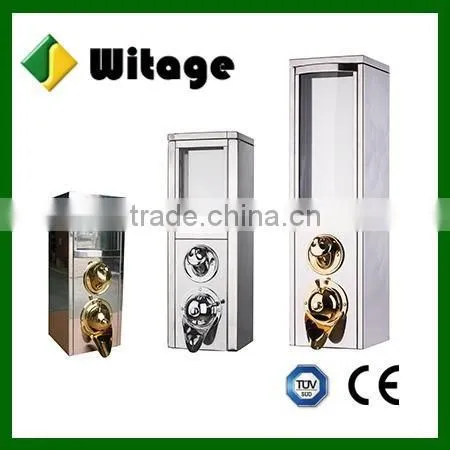 ISO factory fashion design stainless steel coffee bean dispenser
