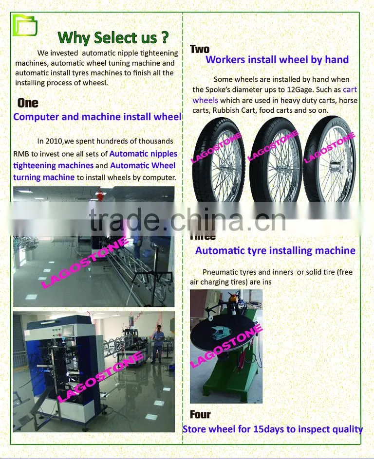 12 Inch Bicycle wheel (12x2.125 , 12x1.75)