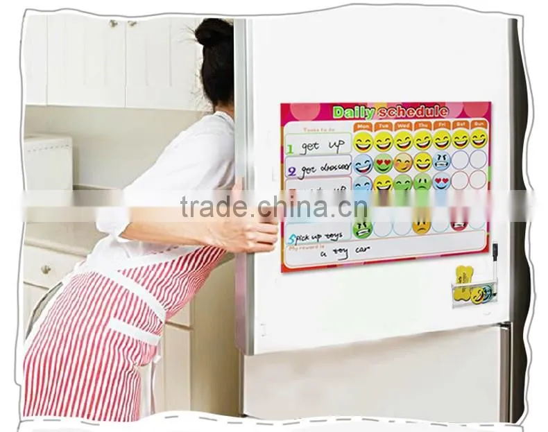 custom magnetic weekly planner fridge magnetic board to-do list kids chores chart