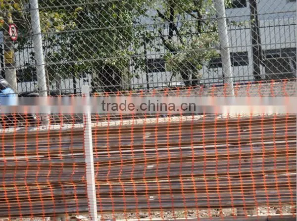 High Visibility Orange Plastic Safety Fence For Sale