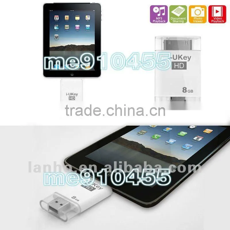 USB FlashDrive for iPad iPad 2 & New iPad 3 - File Transfer between iPad Mac PC
