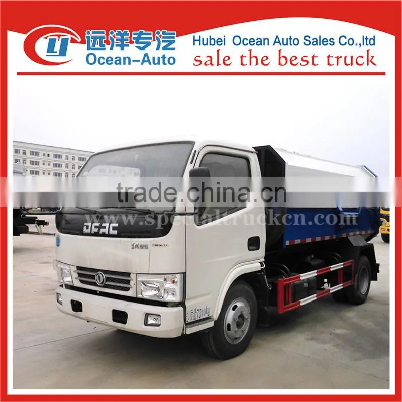 DFAC euro 4 standard mini self loading dumper garbage truck