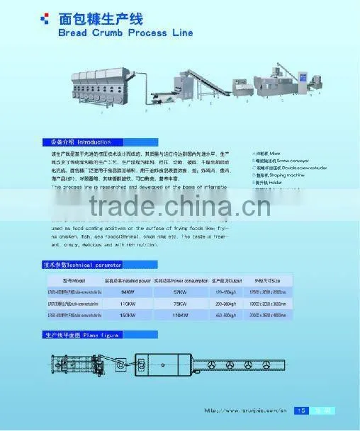 full-automatic bread crumb processing line