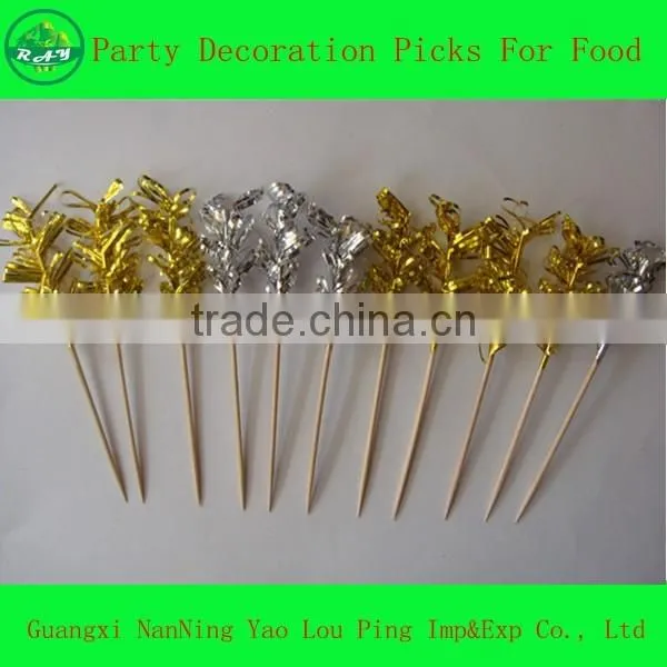 Top quality customized food pick fruit stick