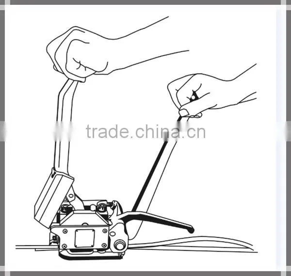 A333 Manual Steel Buckle Free Strapping Tool Wrapping Machine For Small Box